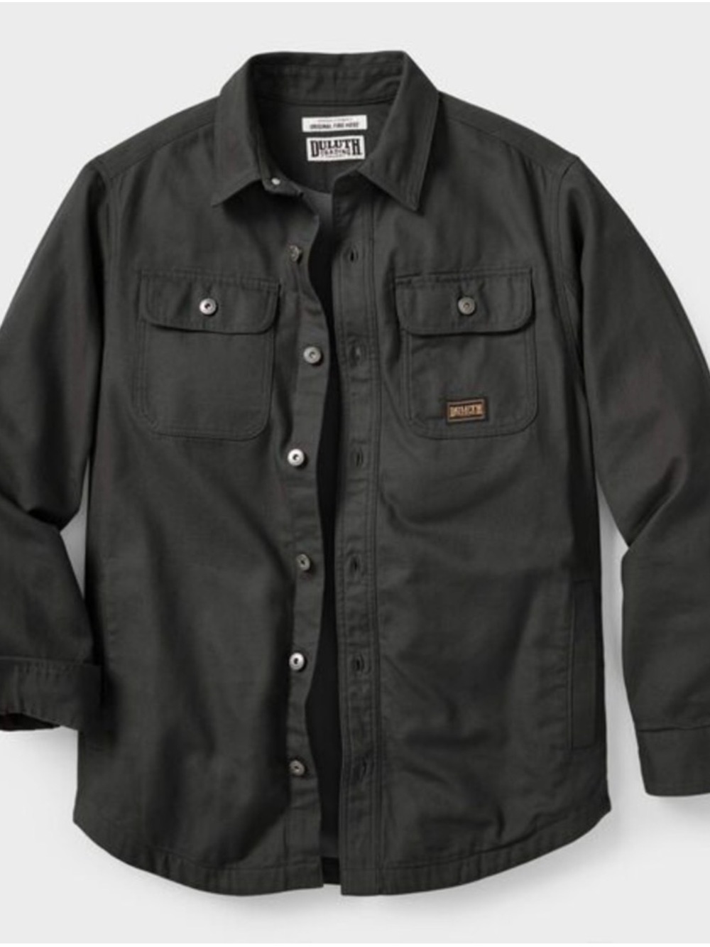 Duluth men’s Fire house Jersey lined shirt jacket